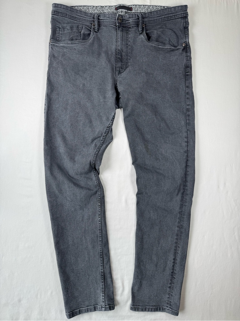 Robert Graham Gray Wash‎ Stretch Straight Leg Jeans Men’s Size 38